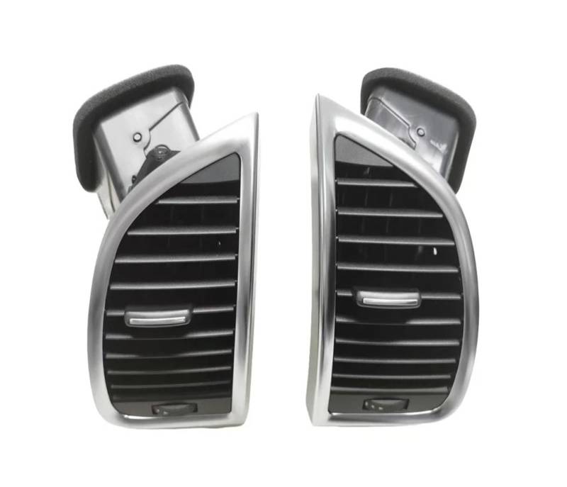 AC Air Vent Outlet Grille Für Q7 4L 2007 2008 2009 2010 2011 2012 2013 2014 2015 Vorne Hinten Panel Dash Jalousie Klimaanlage Vent A/C Outlet Auto-Lüftungsgitter(2*Left+right) von VETJMUA