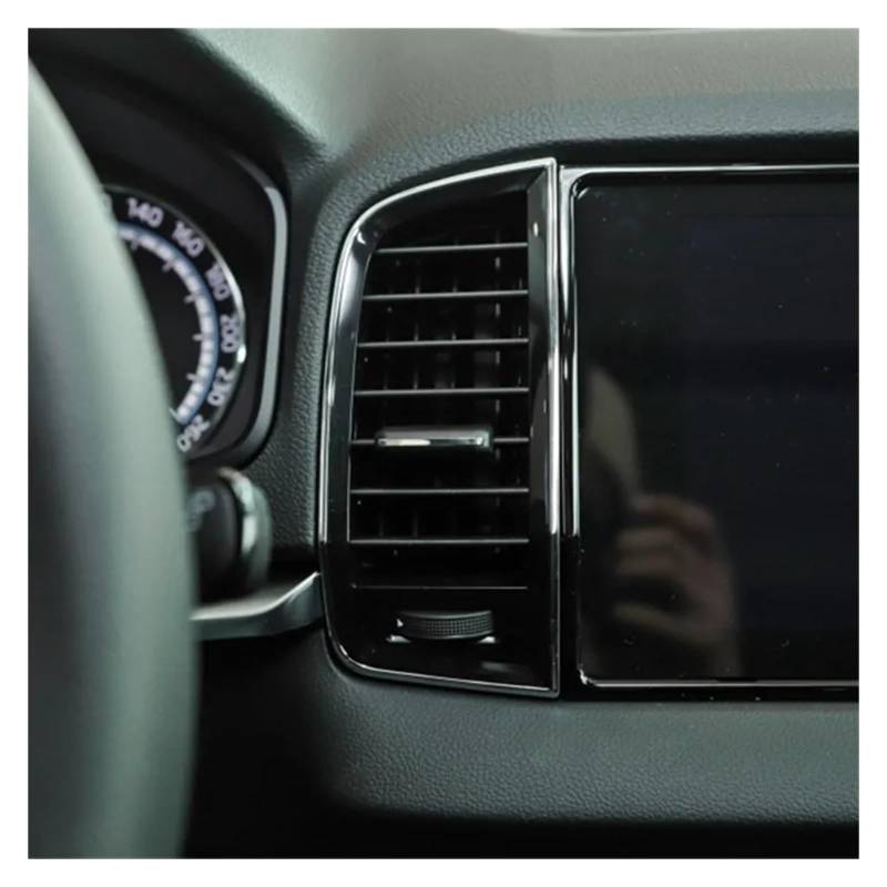 AC Air Vent Outlet Grille Für Skoda Für Karoq 2016 2017 2018 2019 2020 Klimaanlage Outlet AC Belüftung Vent 1 Stück Auto-Lüftungsgitter(Middle Left) von VETJMUA