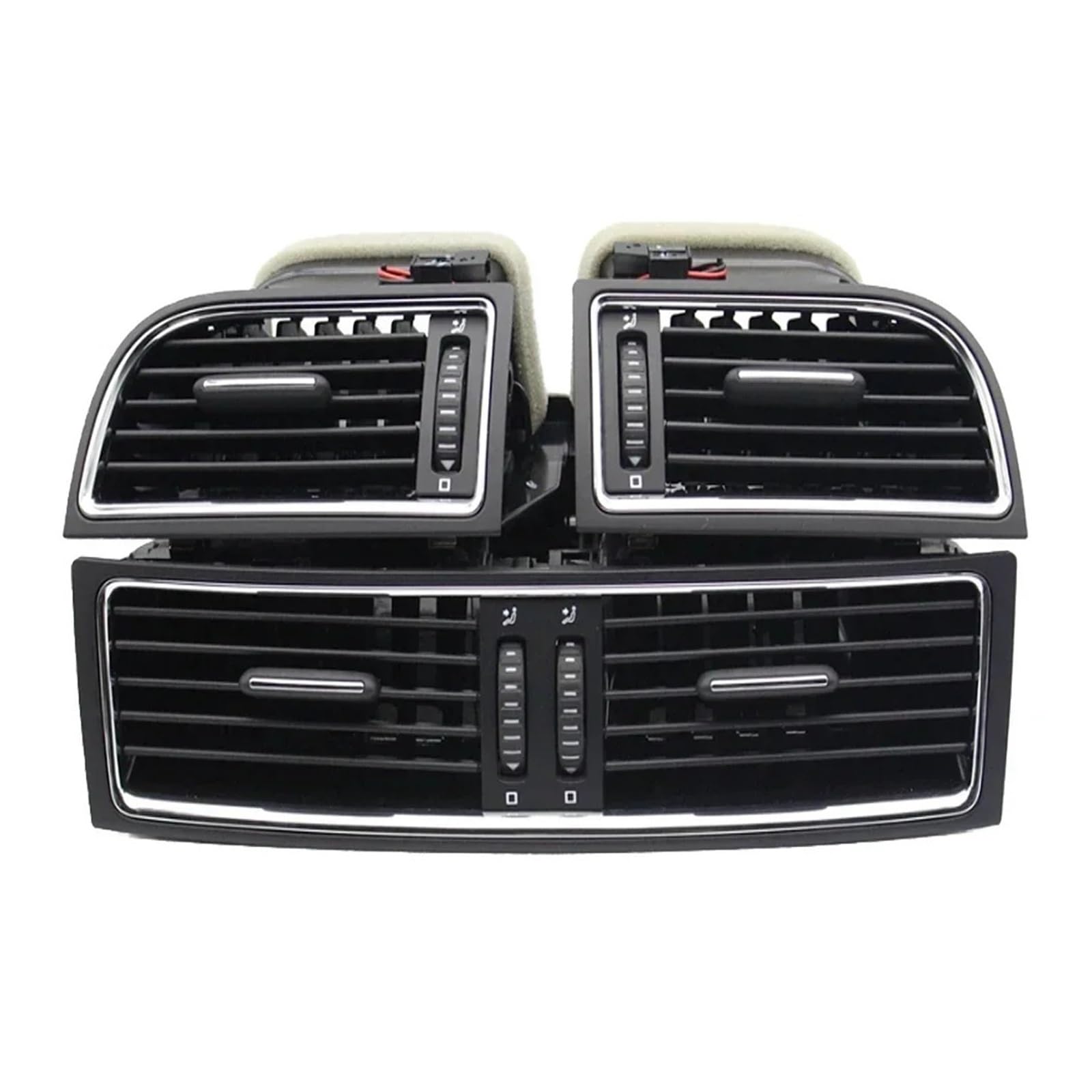 AC Air Vent Outlet Grille Für Skoda Für Superb 2008-2015 Links Rechts Center Car AC Outlet Vent Dashboard Grill 3T0820951 3T0819701 3T0819702 Auto-Lüftungsgitter(1 Satz) von VETJMUA