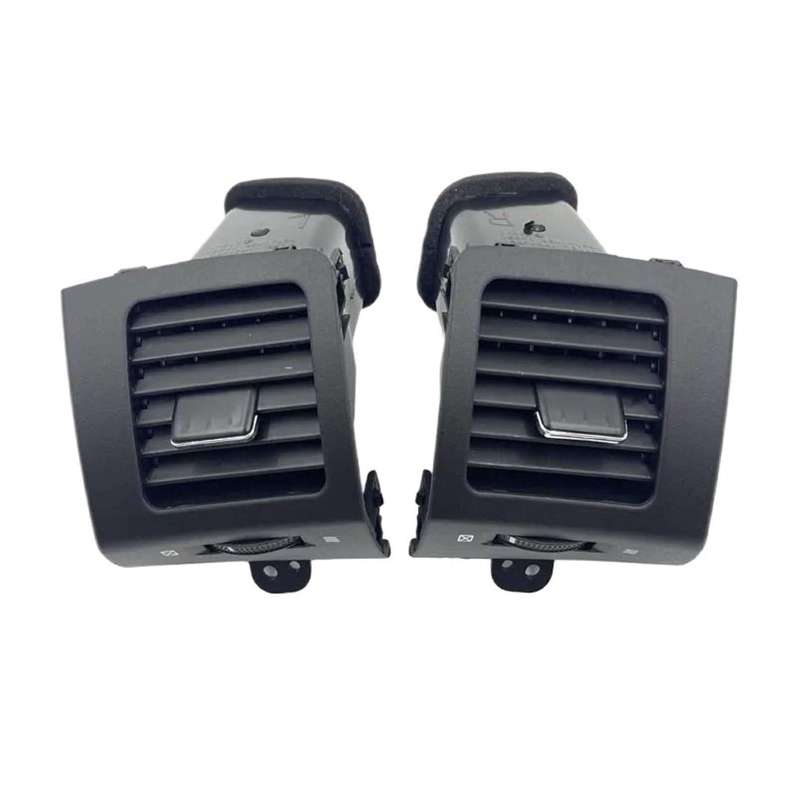 AC Air Vent Outlet Grille Für Toyota Für Land Für Cruiser Für Prado 120 FJ120 2003-2009 Klimaanlage Vent Air Fenster Dashboard Air Outlet Straf Auto-Lüftungsgitter(Left+Right Side Black) von VETJMUA