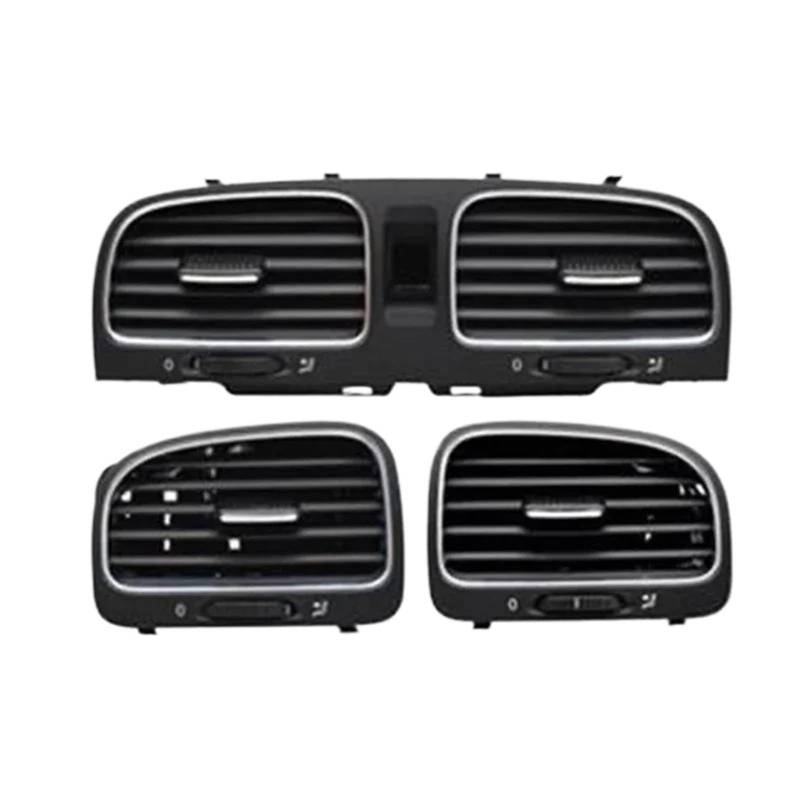 AC Air Vent Outlet Grille Für VW Für Golf 6 MK6 Für GTI 2009-2013 Auto Vorne Hinten Links Rechts Klimaanlage Outlet Air Vent 5K0819728 5K0819703 5K0819704 Auto-Lüftungsgitter(3 pieces) von VETJMUA