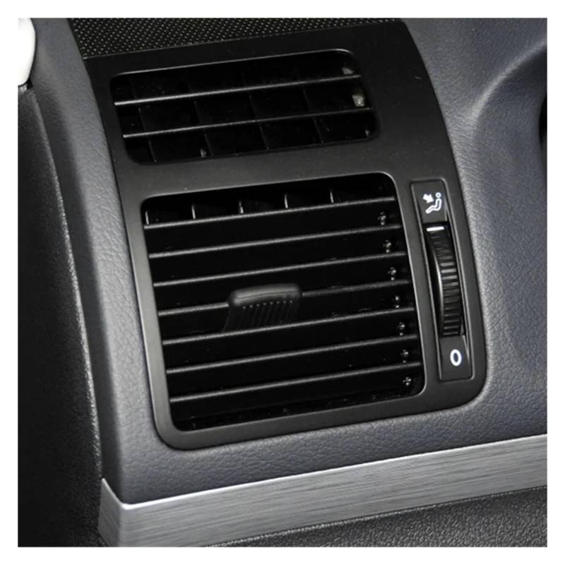 AC Air Vent Outlet Grille Für VW Für Touran 2005-2015 Dashboard Klimaanlage Outlet Air AC Vent Belüftung 1 Stück Auto-Lüftungsgitter(Black driver) von VETJMUA