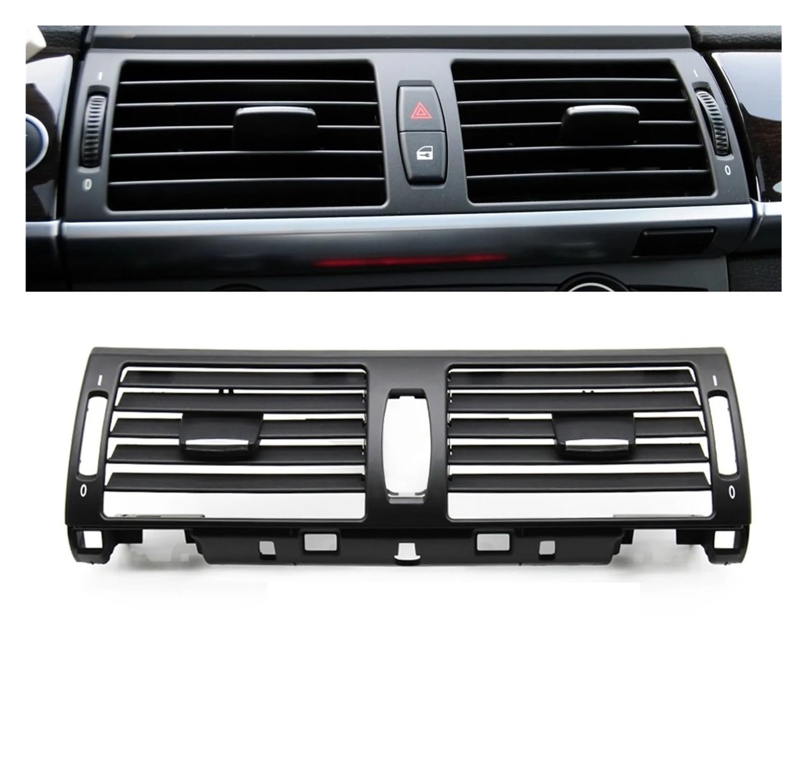 AC Air Vent Outlet Grille Für X5 X6 E70 E71 E72 2007-2013 Vordere Zentrum Der Linken Rechten Heckklimaanlage AC-Entlüftungsgitterauslassabdeckung Auto-Lüftungsgitter(Central) von VETJMUA