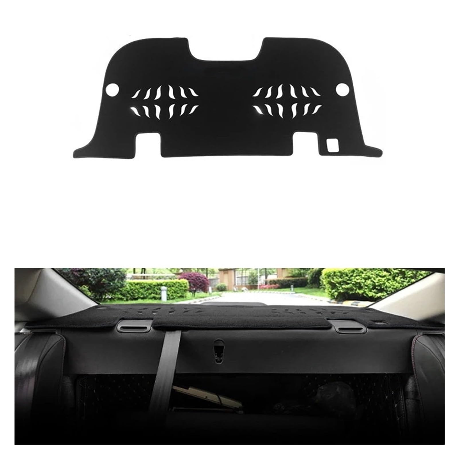 Auto Armaturenbrett Abdeckung Für Accord X 10th 2018 2019 2020 2021 2022 Auto Armaturenbrett-Abdeckungsmatten Vermeiden Sie Lichtpads Anti-UV-Instrumentenplattformteppiche(Rear Black Side) von VETJMUA