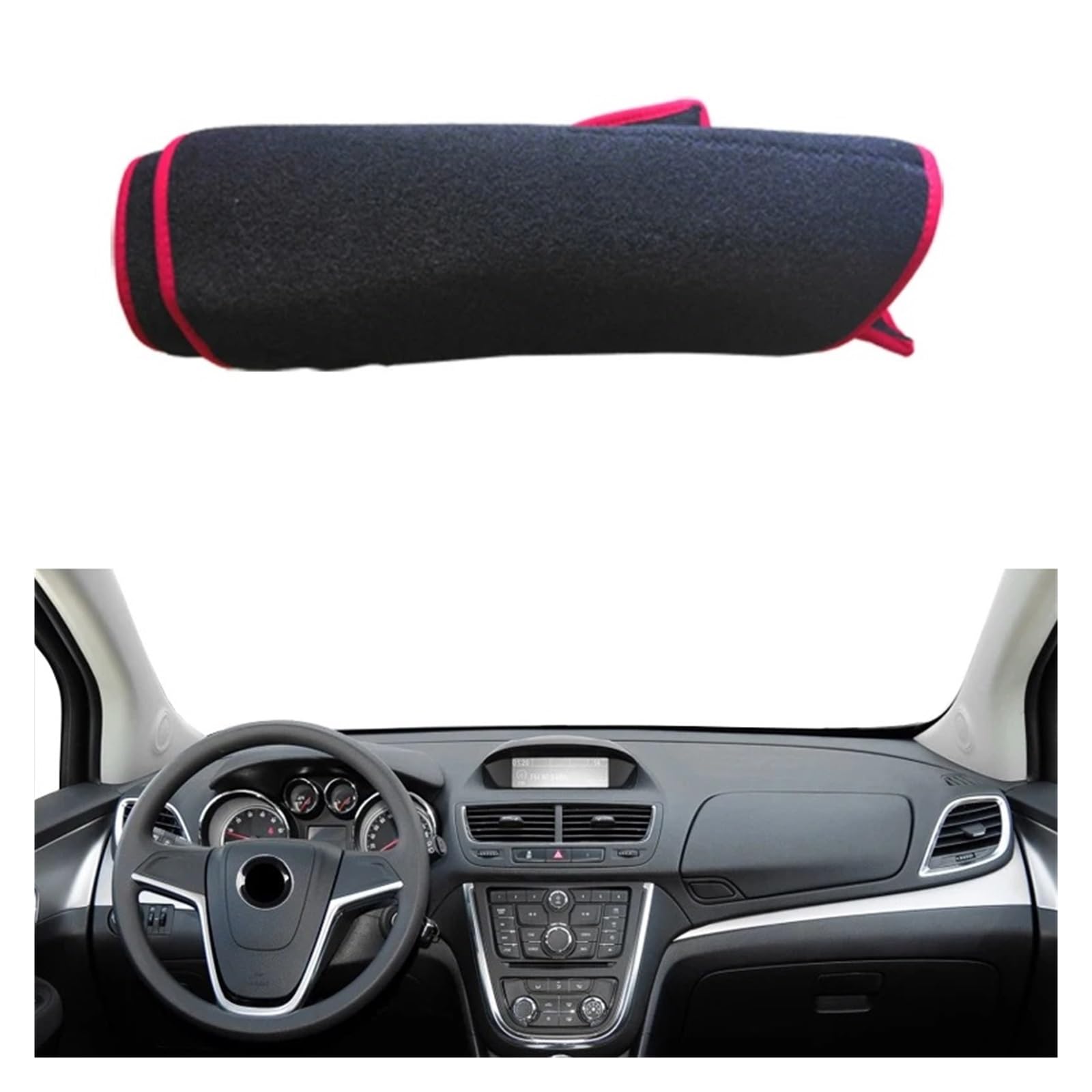 Auto Armaturenbrett Abdeckung Für Buick Für Encore 2013 2014 2015 Sonnenschutz Pad Teppich Kissen Auto Innere Dashboard Abdeckung Dash Mat Schutz(LHD Red) von VETJMUA