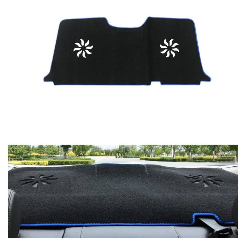 Auto Armaturenbrett Abdeckung Für Civic X 10th 2016 2017 2018 2019 2020 Auto Dashboard Abdeckung Matten Vermeiden Licht Pads Carpe Anti-Uv Schutz(Rear Blue Side) von VETJMUA