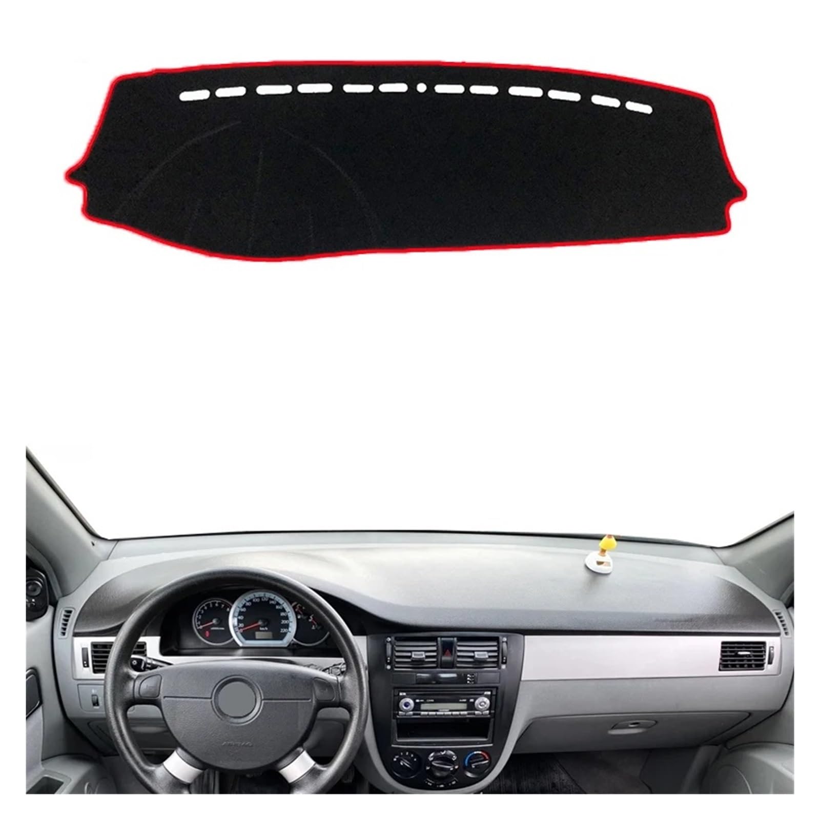 Auto Armaturenbrett Abdeckung Für Holden Für Viva 2004 2005 2006 2007 2008 2009 2010 2011 2012 2013 Auto Dashboard Abdeckung Dash Matte Teppich(Style 2-LHD-Red) von VETJMUA