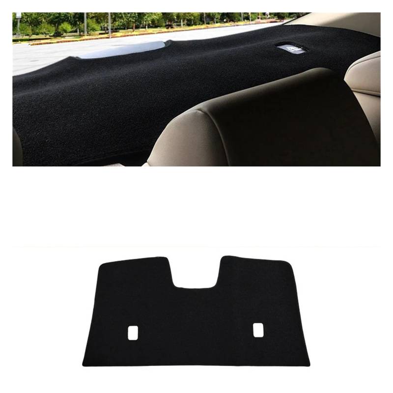 Auto Armaturenbrett Abdeckung Für Toyota Für Camry 70 XV70 2018 2019 2020 2021 2022 2023 Auto Dashboard Vermeiden Licht Pad Instrument Plattform Abdeckung Matten Teppiche(Rear Window Black) von VETJMUA