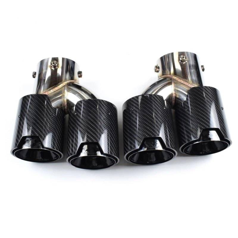 Auto Auspuffrohr Endrohr Für G20 G21 M340i G42 M440i G22 M240i MP 2020 2022 2024 2023 Auto Carbon Fiber Auspuffrohr Schalldämpfer Spitze 1 Paar Auto Doppelendrohr(G) von VETJMUA