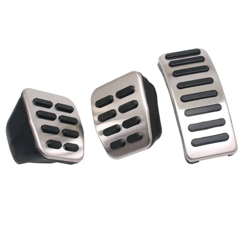 Auto Bremspedal A3 S3 8L, A2 Auto Pedal Edelstahl Pad Fußstütze Auto Styling Bremse Fußstütze(MT 3PCS) von VETJMUA