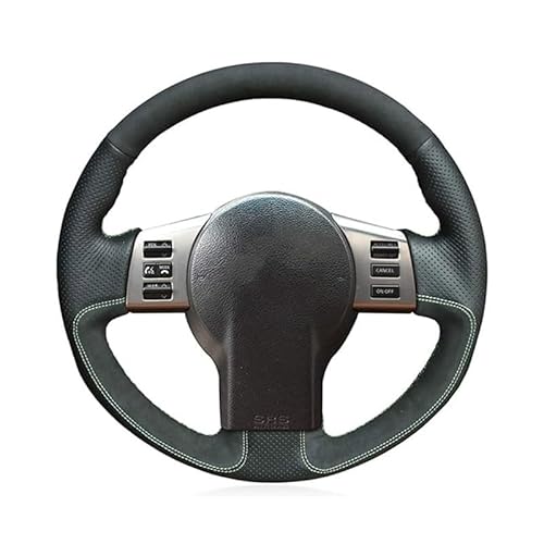 Auto Lenkradbezug Für Nissan 350Z 2003 2004 2005 2006 2007 2008 2009 Auto-Lenkradbezug Aus Leder Und Wildleder Auto Lenkradhüllen(3 D Style B) von VETJMUA