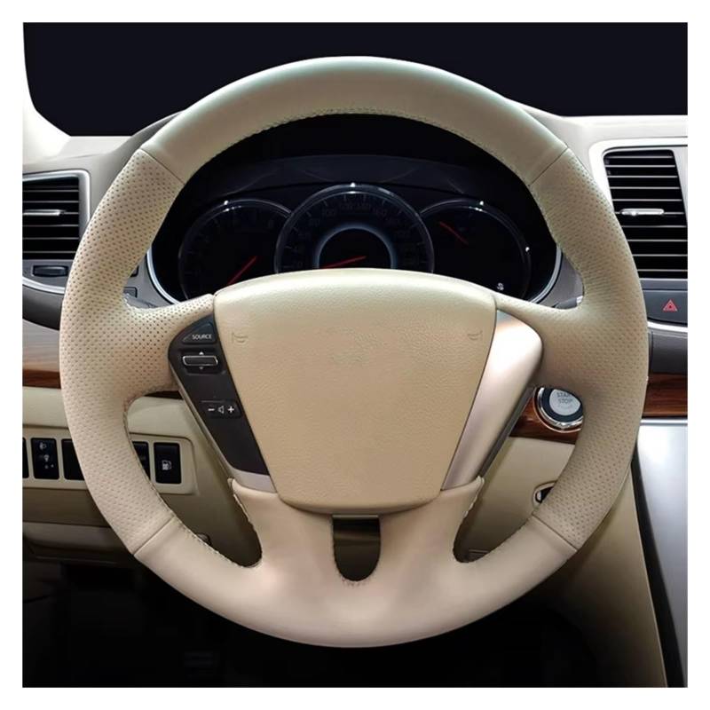 Auto Lenkradbezug Für Nissan Für Murano 2009-2014 Für Teana 2008-2012 Lenkrad Abdeckung Wrap Innen Auto Lenkrad Abdeckung geflecht Künstliche Leder Auto Lenkradhüllen(Red Thread) von VETJMUA