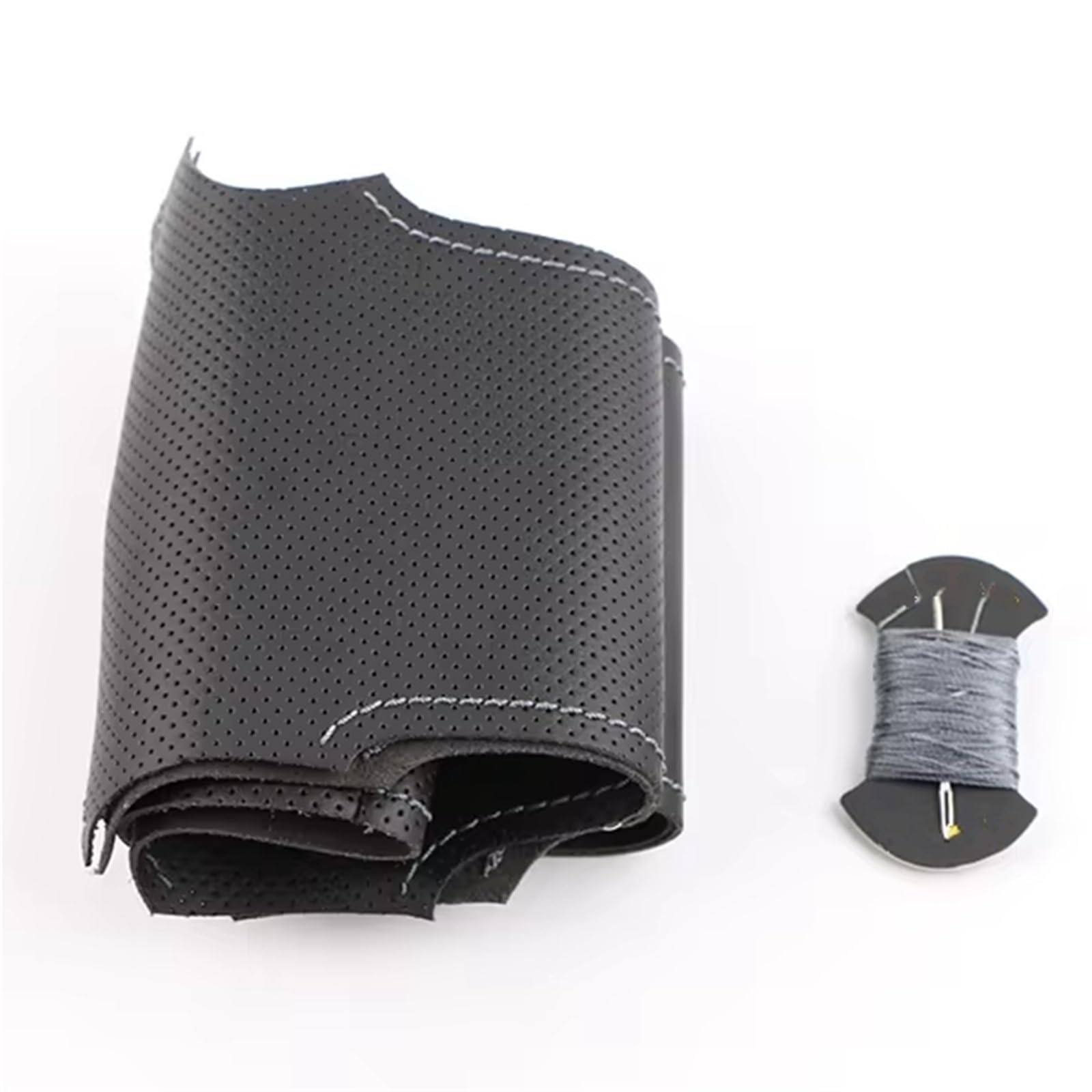 Auto Lenkradbezug Sport M3 E90 E91 E92 E93 E87 E81 E82 E88 X1 E84 Lenkradhülle Schwarz Mikrofaser Leder Auto Lenkradhülle Auto Lenkradhüllen(Grey Thread) von VETJMUA