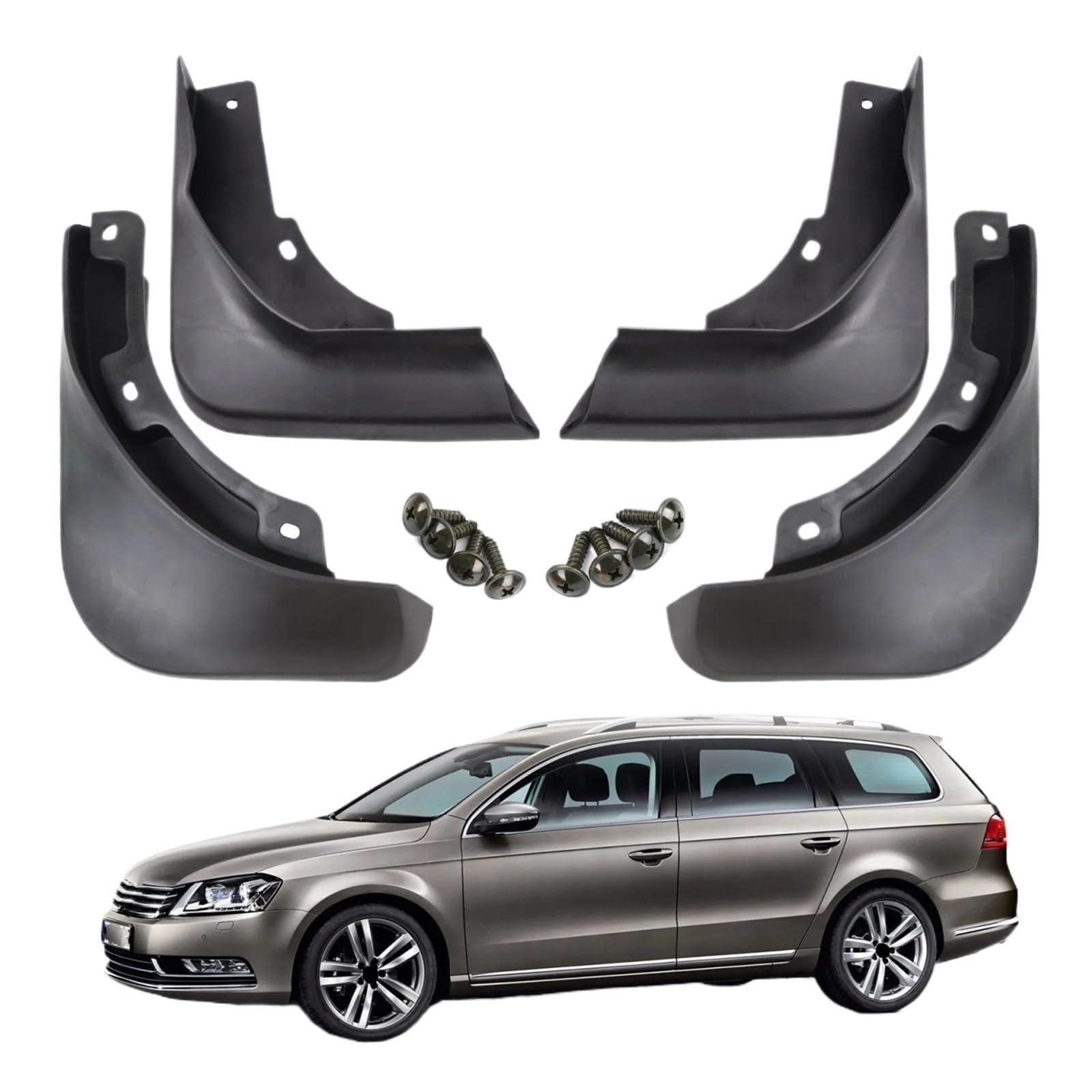 Auto Schmutzfänger Für VW Für Passat B73C 2011 2012 2013 2014 2015 Vorne Hinten Auto Schmutzfänger Schmutzfänger Spritzschutz Kotflügel 4 Stücke Schutzbleche von VETJMUA