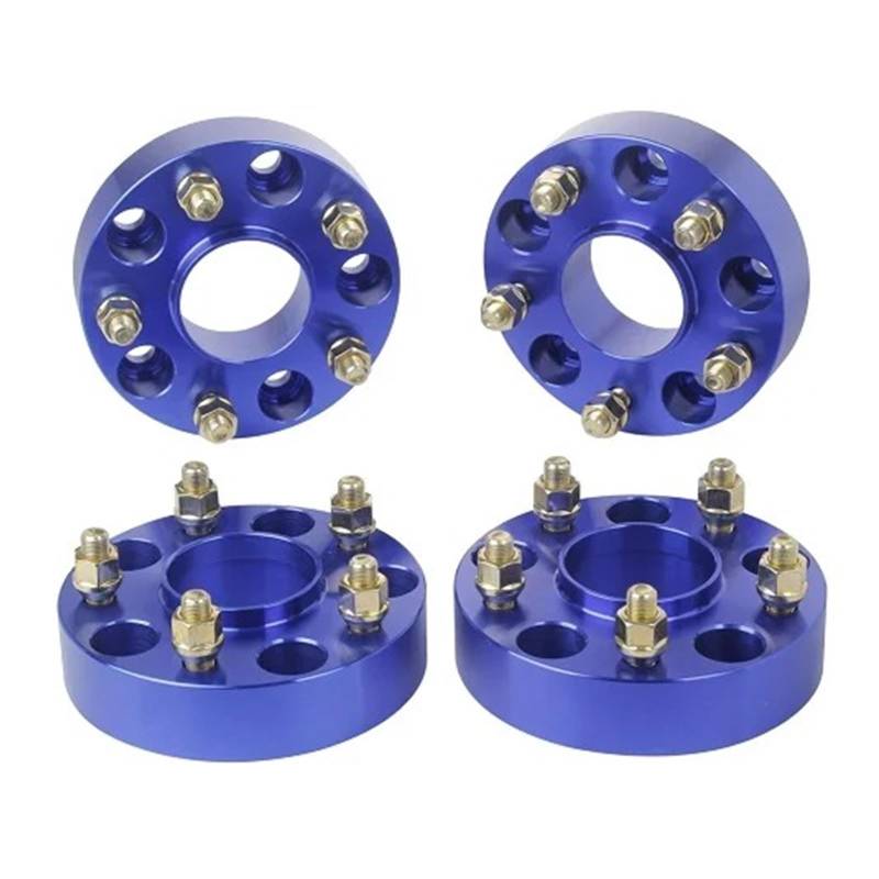 Autos Spurverbreiterungen Für Jeep Für Wrangler JK Für Grand Für Cherokee WK WJ Für Commander XK Aluminium Legierung Spurverbreiterungen 4 Stück Wheel Spacers(Blue) von VETJMUA