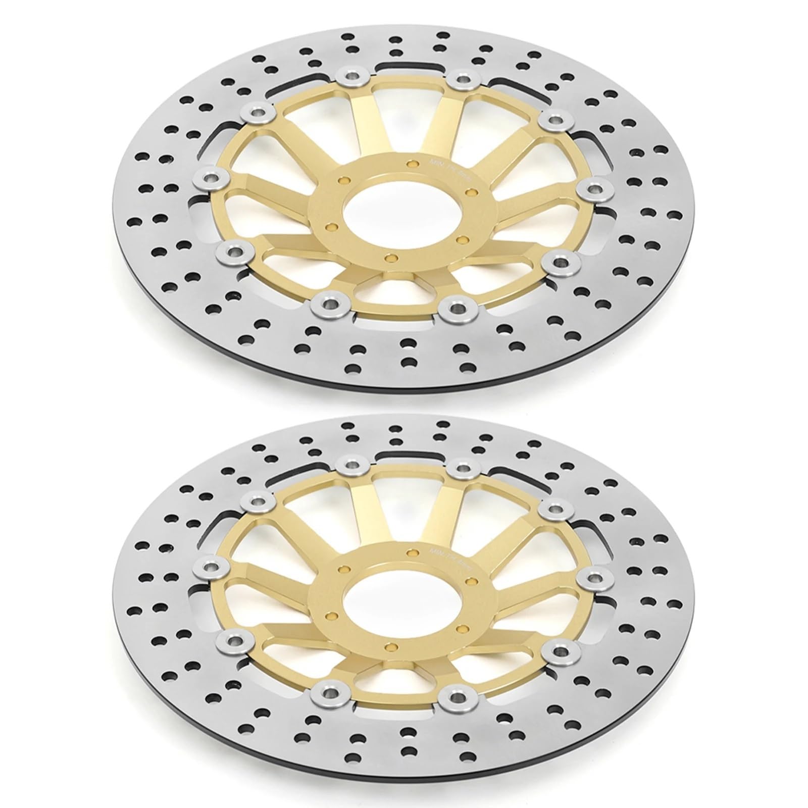 Bremsscheibe Motorrad Für CB400 1997 1998 CB600F 1998 1999 Für CBR 750 Für Superaero 1988 296mm Vorne Bremsscheiben Discs Rotoren Set Scheibenbremse(Yellow ZY) von VETJMUA