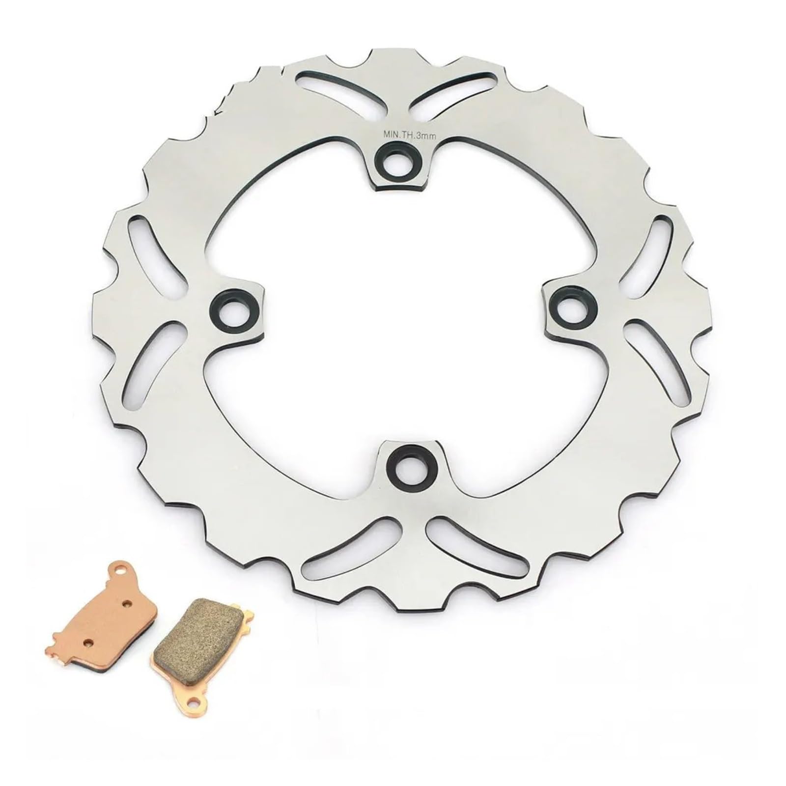 Bremsscheibe Motorrad Für Kawasaki ZX-6R 2013-2015 2016 2017 ZX10R 2011-2015 2016 2017 2018 2019 Hinten Bremsscheibe disk Rotor Pads Scheibenbremse(ZC) von VETJMUA