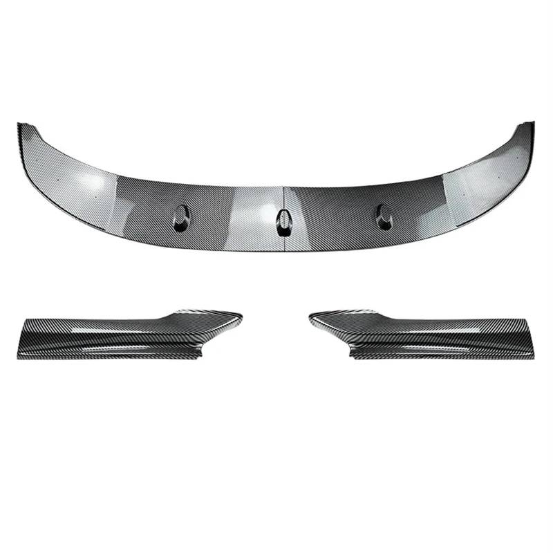 Front Bumper Spoiler Lippe Für 5 Series F10 F11 Sport 2011-2017 Auto Vorderen Stoßfänger Lip Body Kit Spoiler Splitter Stoßstange Canard Lip Splitter Frontspoiler(Carbon Look) von VETJMUA