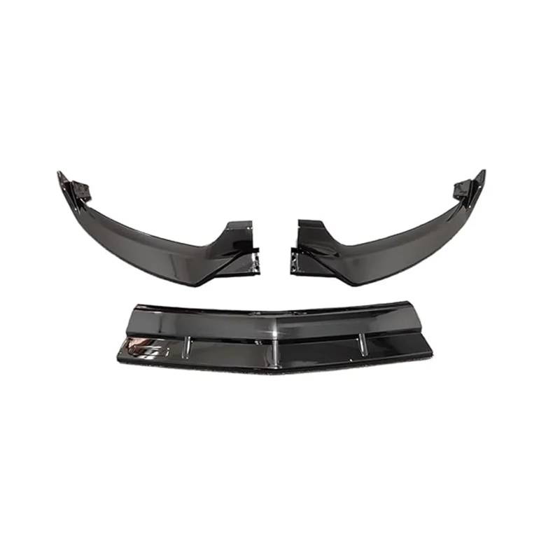 Front Bumper Spoiler Lippe Für Benz C Klasse C300 W205 C200 C160 C350e C260 C200 2015-2018 Auto Vorderen Stoßfänger Lip Spoiler Splitter 3PCS Frontspoiler(Carbon Look) von VETJMUA