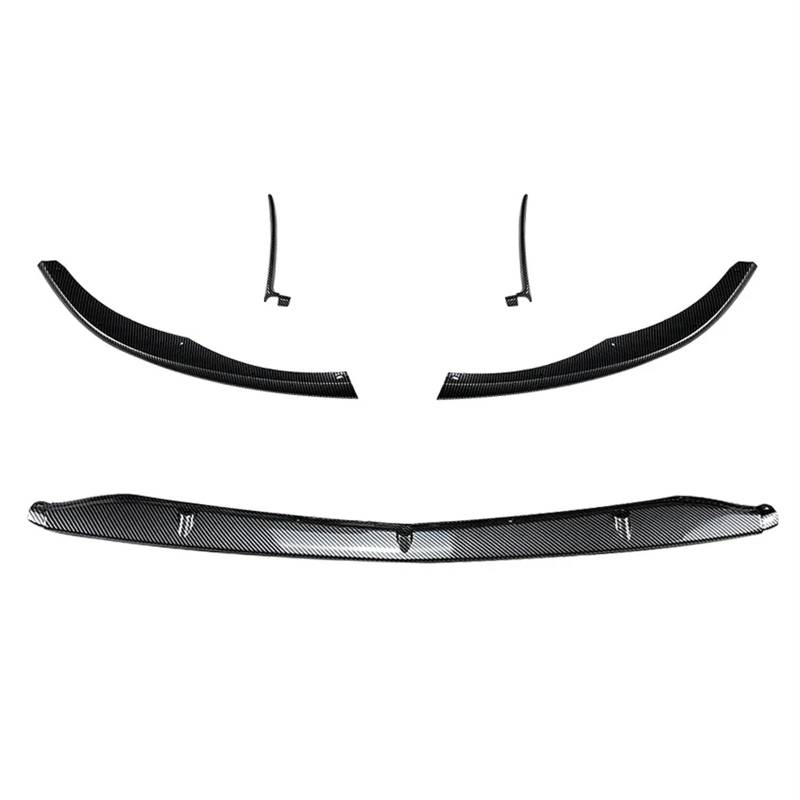 Front Bumper Spoiler Lippe Für Benz C-klasse W205 C205 S205 C63 Für AMG 2015-2022 Auto Vorderen Stoßfänger Lip Diffusor Spoiler Frontspoiler(Carbon Look) von VETJMUA