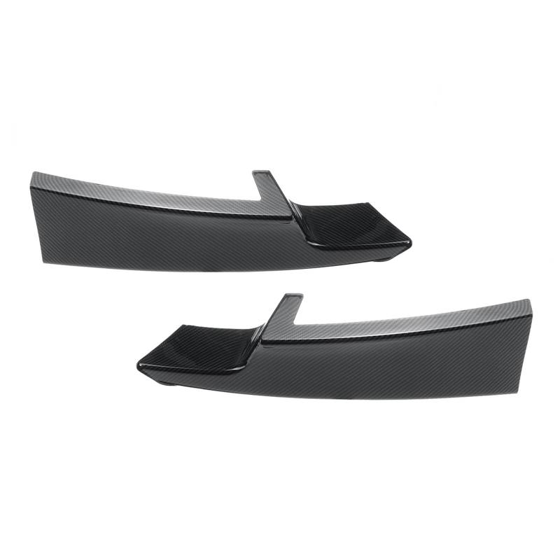 Front Bumper Spoiler Lippe Für F30 F31 Sport 2012-2019 Nebelscheinwerfer Lampe Augenbraue Rahmenabdeckung Auto Frontschürze Lip Splitter Canards Spoiler Seite Frontspoiler(B-Carbon Look) von VETJMUA