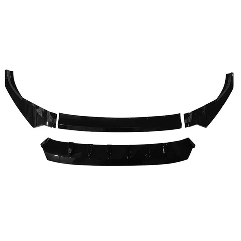 Front Bumper Spoiler Lippe Für Für Q8 Sportback 2018 2019 2020 2021 2022 4Pcs Auto Vorderen Stoßfänger Lip ABS Spoiler Glänzend Schwarz Körper Kit Frontspoiler von VETJMUA