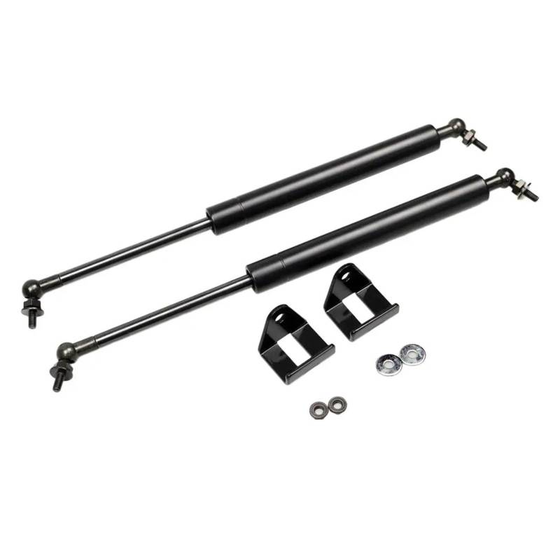 Haubenlift Gasdruckdämpfer Für Nissan Für Navara Für Frontier NP300 2014-2024 Haube Motorhaube Streben Lift Unterstützung Dämpfer Motorhaubendämpfer(Black Carbon Fiber) von VETJMUA