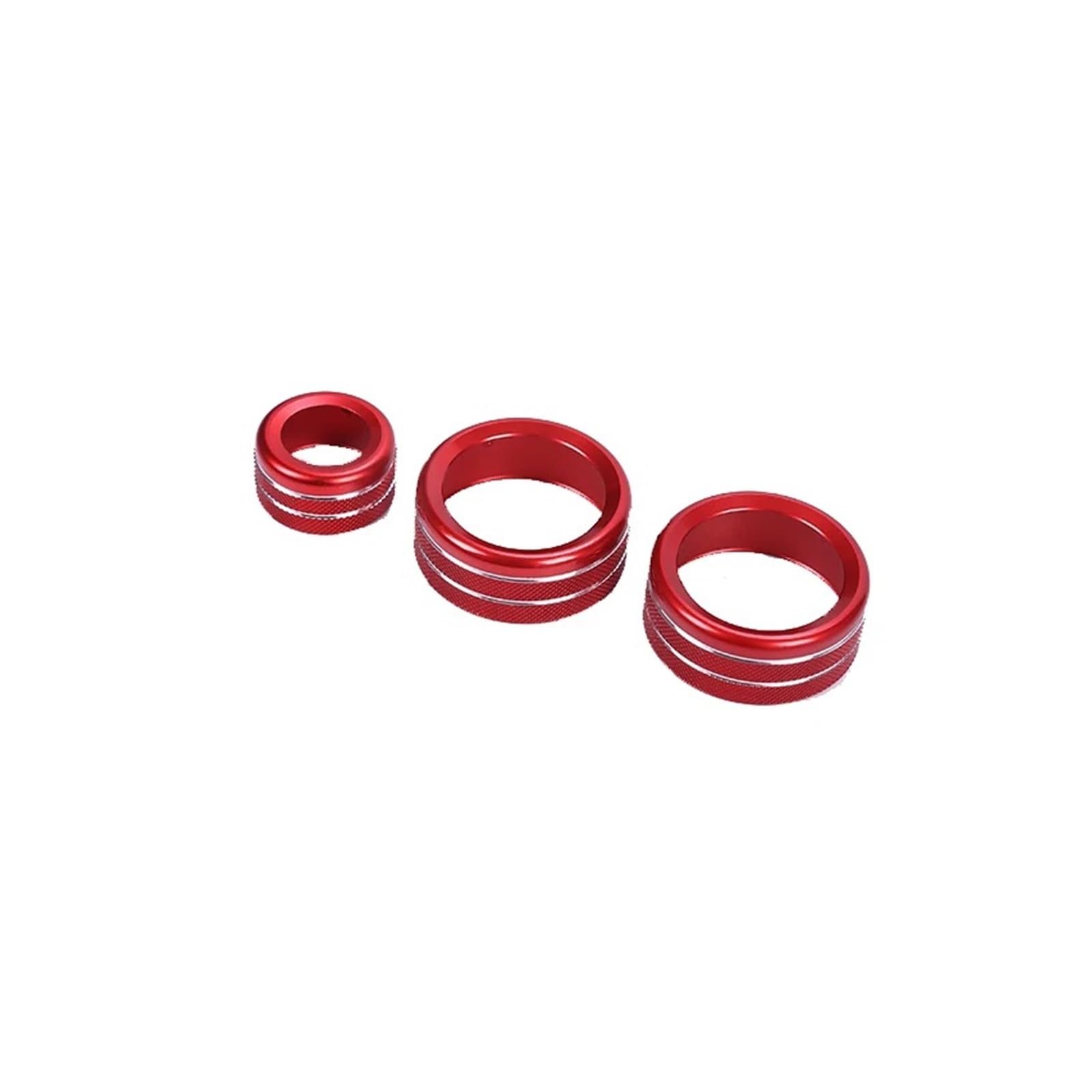 Interieur Zubehör Für 1 2 3 4 Serie F30 F34 F46 GT X1 F47 F48 Klimaanlage Lautstärkeregler Knopf Dekorationsring 3 Stück Auto Zubehör Innenraum(Red) von VETJMUA