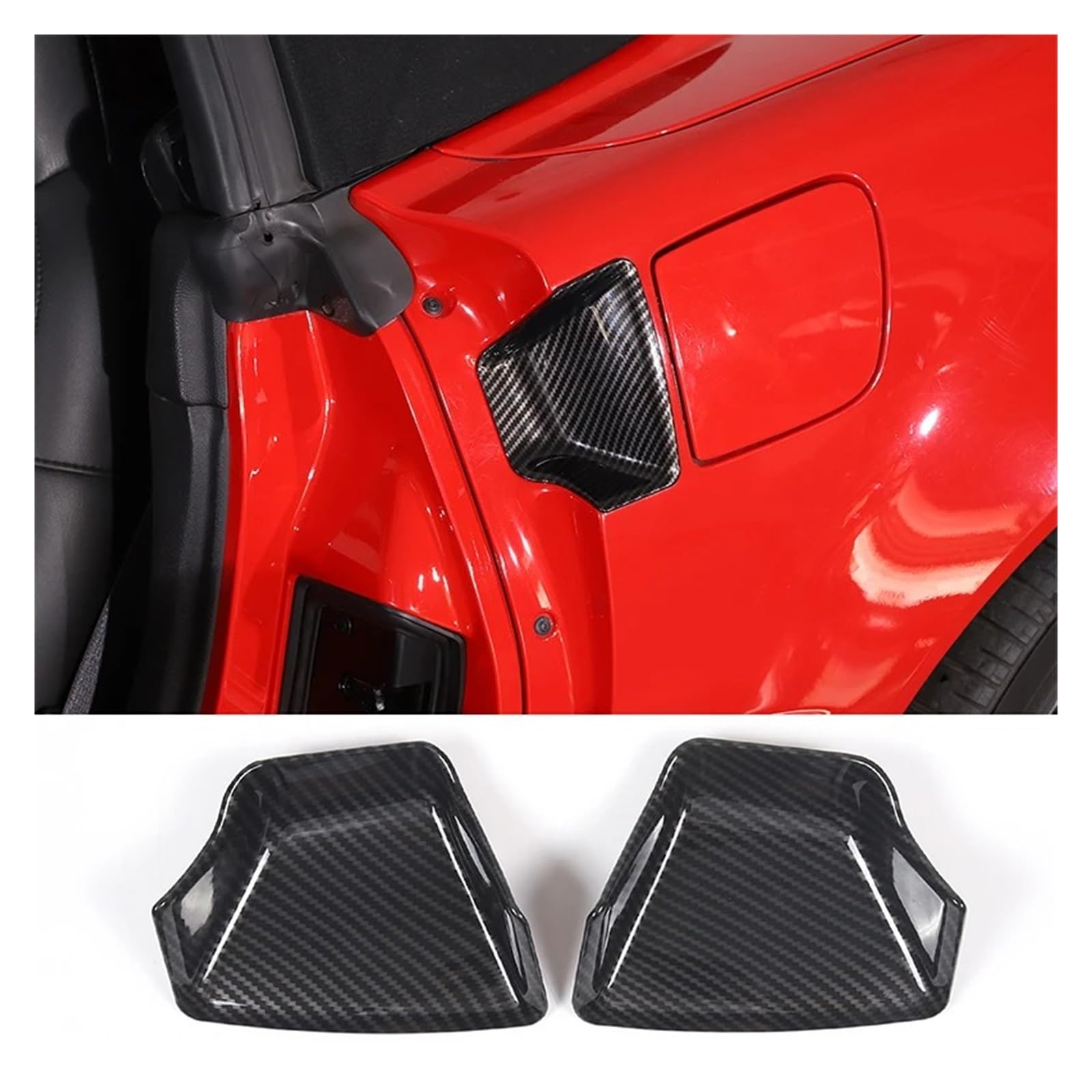 Interieur Zubehör Für Chevrolet Für Corvette C6 2005-2013 Autoglas Liftrahmen Armlehne Box Schutzhülle Aufkleber Autozubehör Auto Zubehör Innenraum(M) von VETJMUA