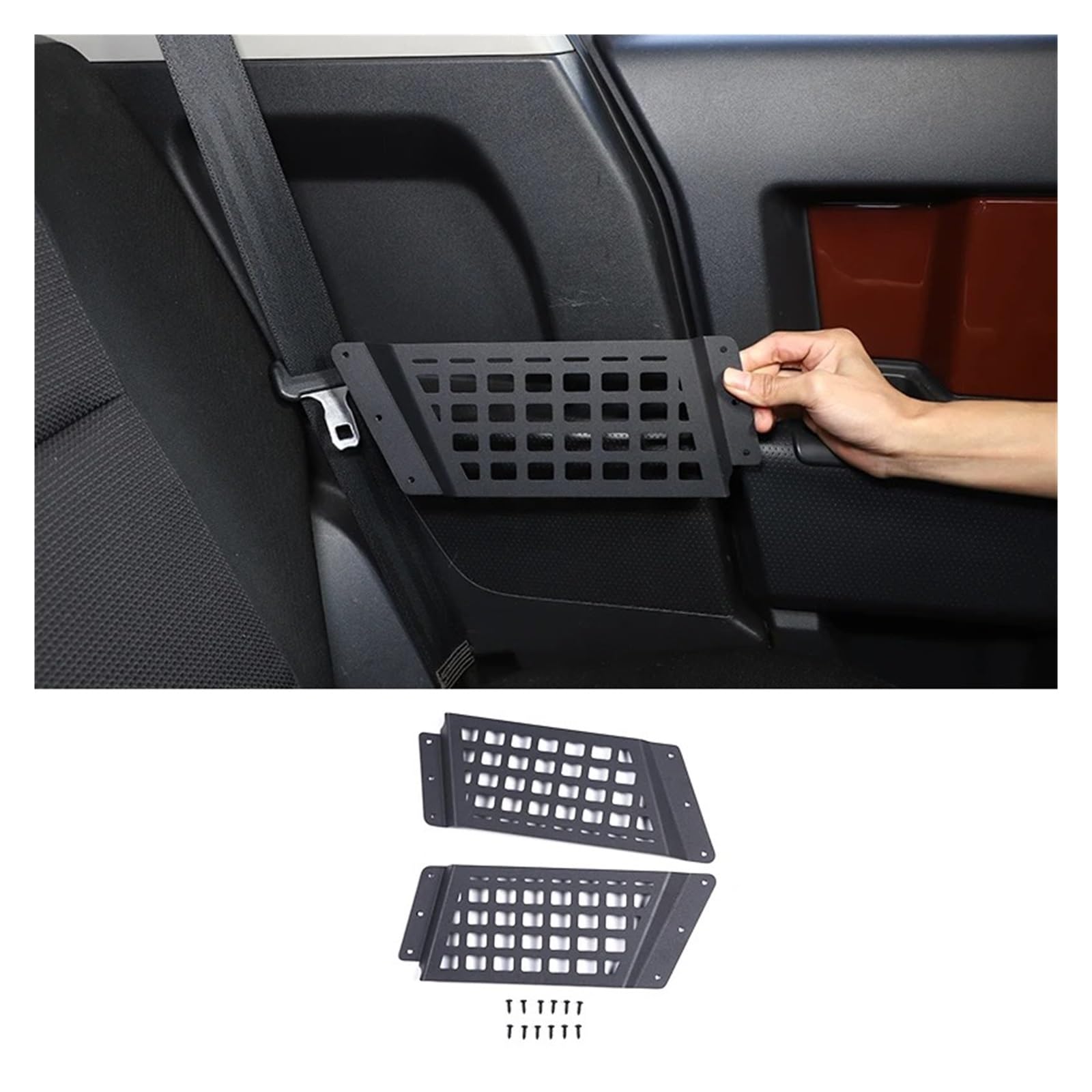 Interieur Zubehör Für Toyota FJ Für Cruiser 2007-2021 Aluminiumlegierung Auto-Innenrückspiegel Multifunktions-Aufbewahrungsrahmen Innenteile Auto Zubehör Innenraum(F) von VETJMUA