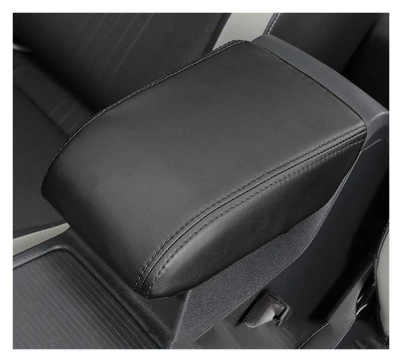 Interieur Zubehör Für VW Für Golf 8 MK8 2020 2021 2022 Auto Armlehne Konsole Abdeckung Kissen Unterstützung Box Top Matte Liner Matte Fall Auto Zubehör Innenraum(Black Blackline) von VETJMUA