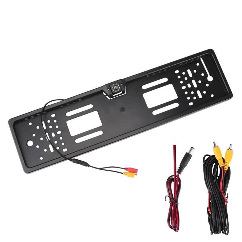 Rückfahrkamera Nachtsicht Universal-Einparkhilfe-Kit Auto-Rückfahrkamera 4/8 Autozubehör Europäischer Auto-Nummernschildrahmen Rückfahrkamera Auto(8LED) von VETJMUA