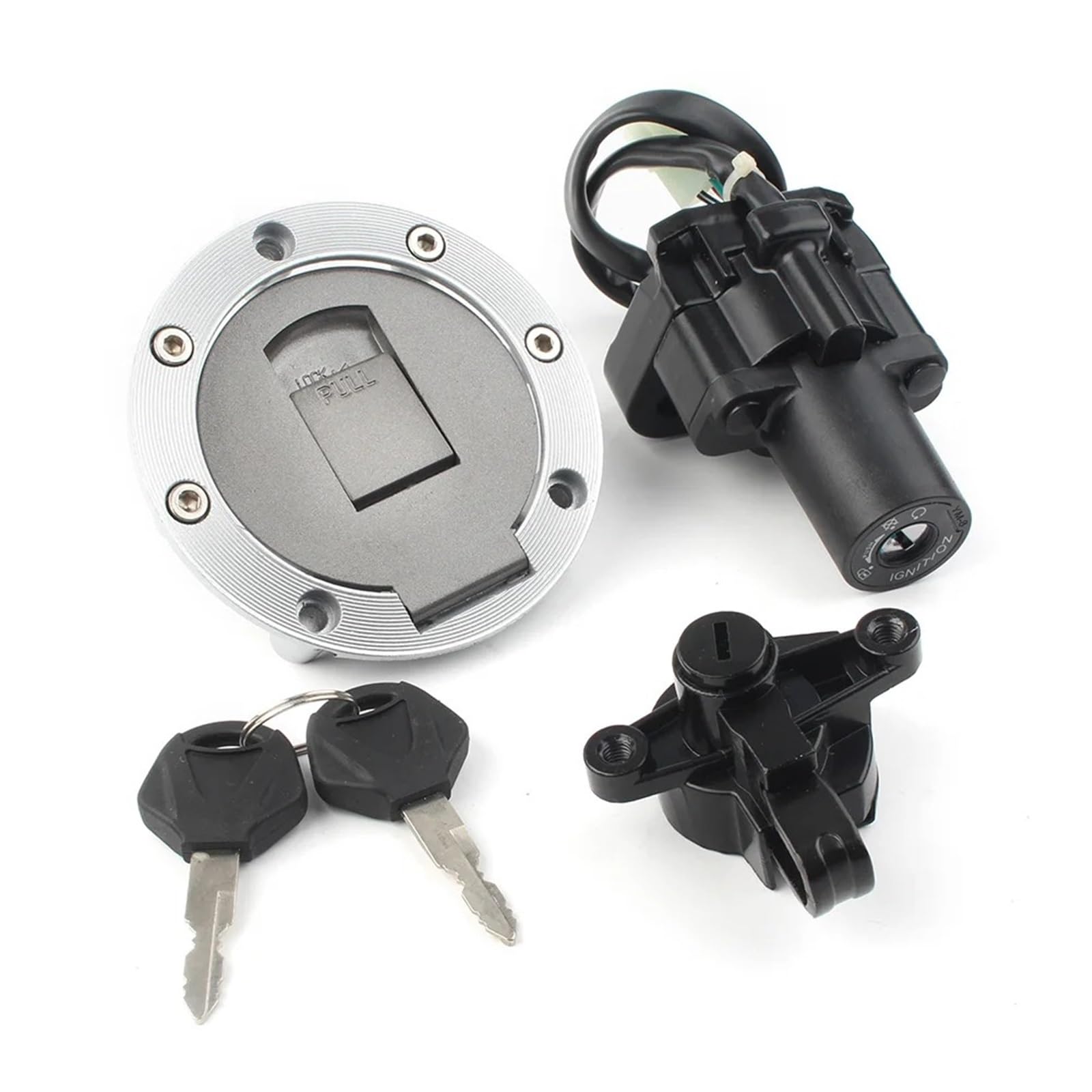 Zündschalter Für XJR400 Für XJR600 Für YZF1000 Für YZF600 1993-2003 Motorrad Zündschloss Montage Tankdeckel Sitz Lock Key Set Moto Zündschloss von VETJMUA