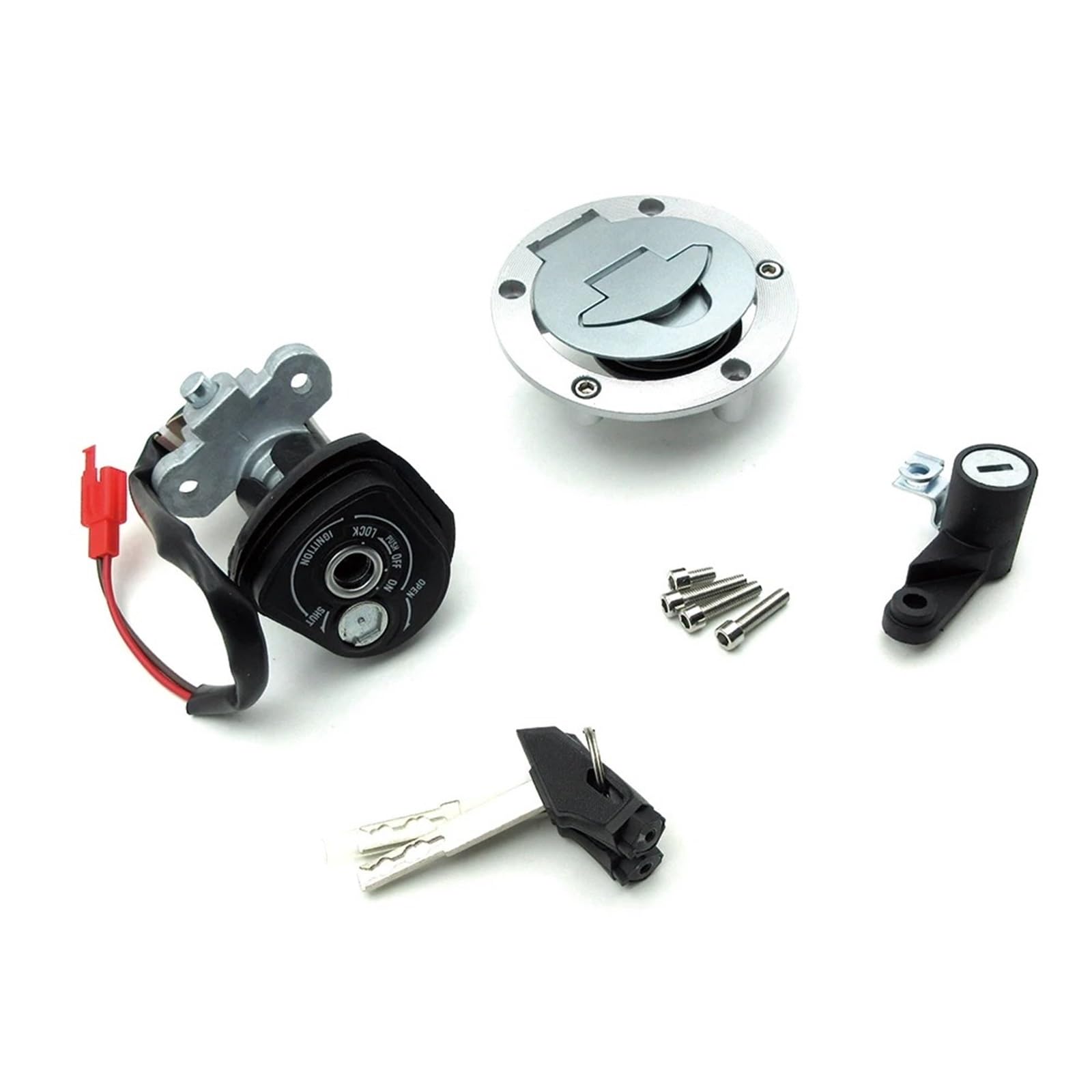 Zündschalter Für YZFR15 Für YZF R15 Für MT15 Für MT-15 2015-2016 Motorrad 12V Zündschloss Sperren Teile Moto Zündschloss(Full Set Lock) von VETJMUA