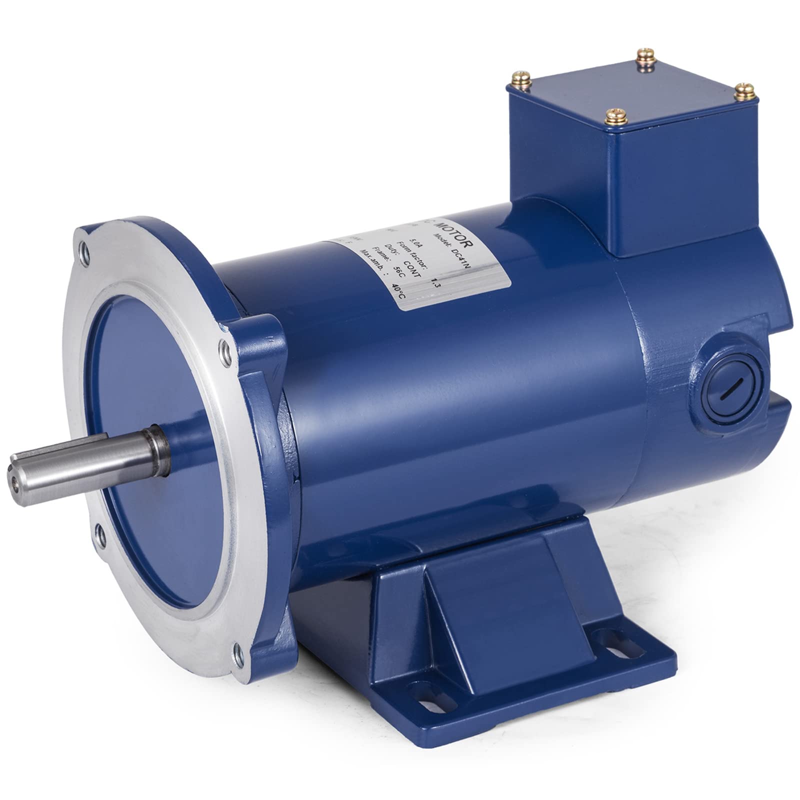 VEVOR DC-Motor, Nenndrehzahl 1750 RPM, 1/2 HP 90V Elektromotor Permanentmagnetmotor von VEVOR