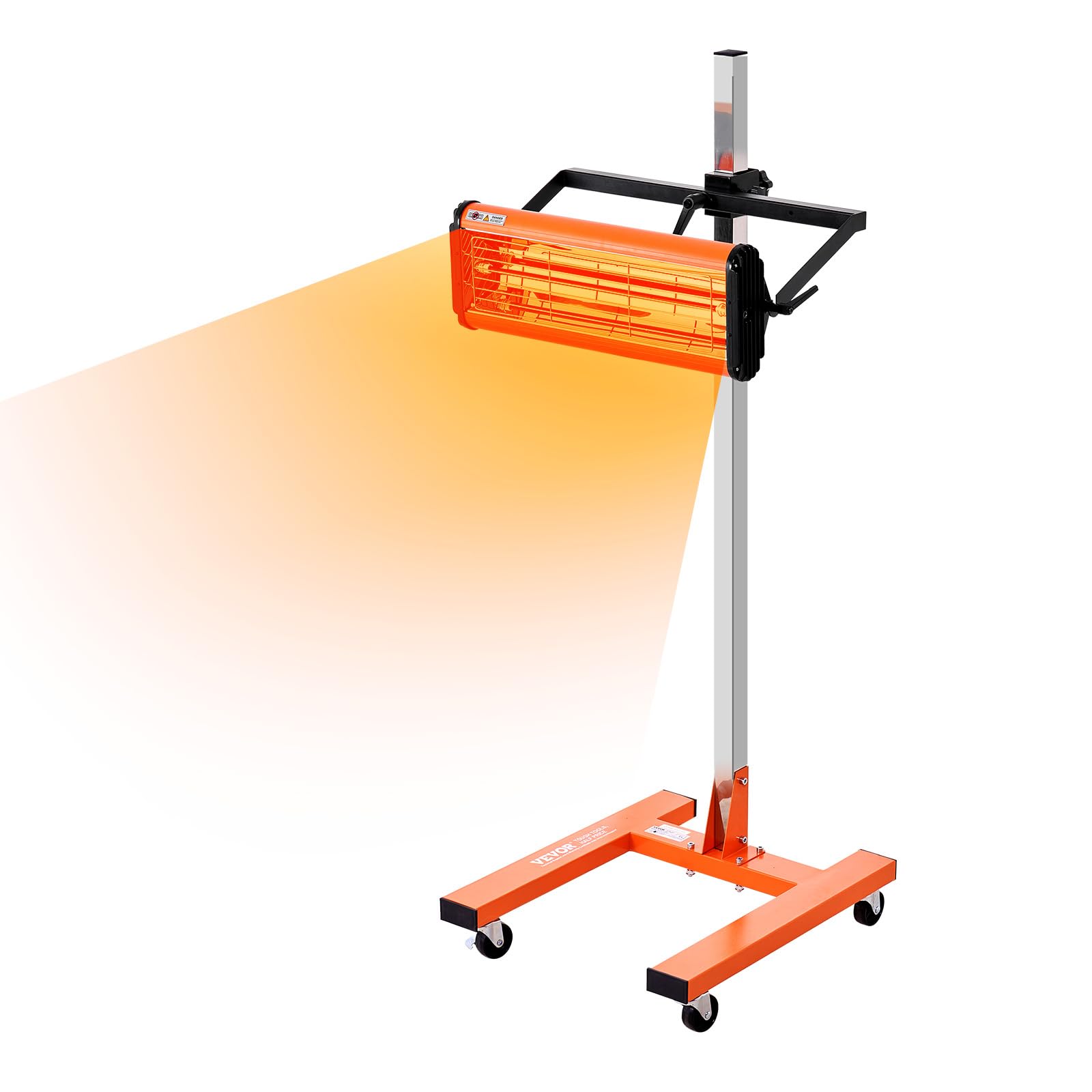 VEVOR Infrarot-Härtungslampe, 1500 W, 1–60 Min. Zeiteinstellung, Auto-Härtungslampe mit automatischer Heizung und Halterung, 31,8 m² große Backfläche, Sprüh-Backkabinenheizungen, Lacktrockner von VEVOR