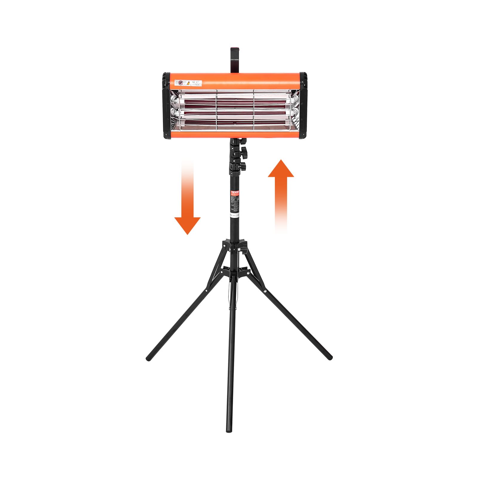 VEVOR Infrarot-Härtungslampe, Hand-/Ständer-Doppelnutzung, 2000 W, 0–90 Min. Zeiteinstellung, Auto-Härtungslampe mit automatischer Heizung und Halterung, 32 m² große Sprüh-/Backkabinenheizungen von VEVOR