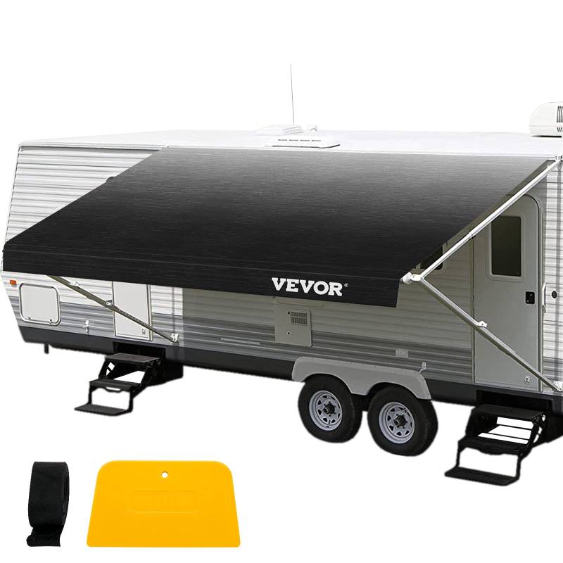 VEVOR Wohnmobil-Markise Markisen-Ersatzstoff, Hochwertiges Wasserdichtes Vinyl, 524 x 240 cm Universeller Outdoor-Vordach-Wohnmobil-Ersatzstoff für Wohnmobil-, Anhänger- und Wohnmobil-Markisen von VEVOR