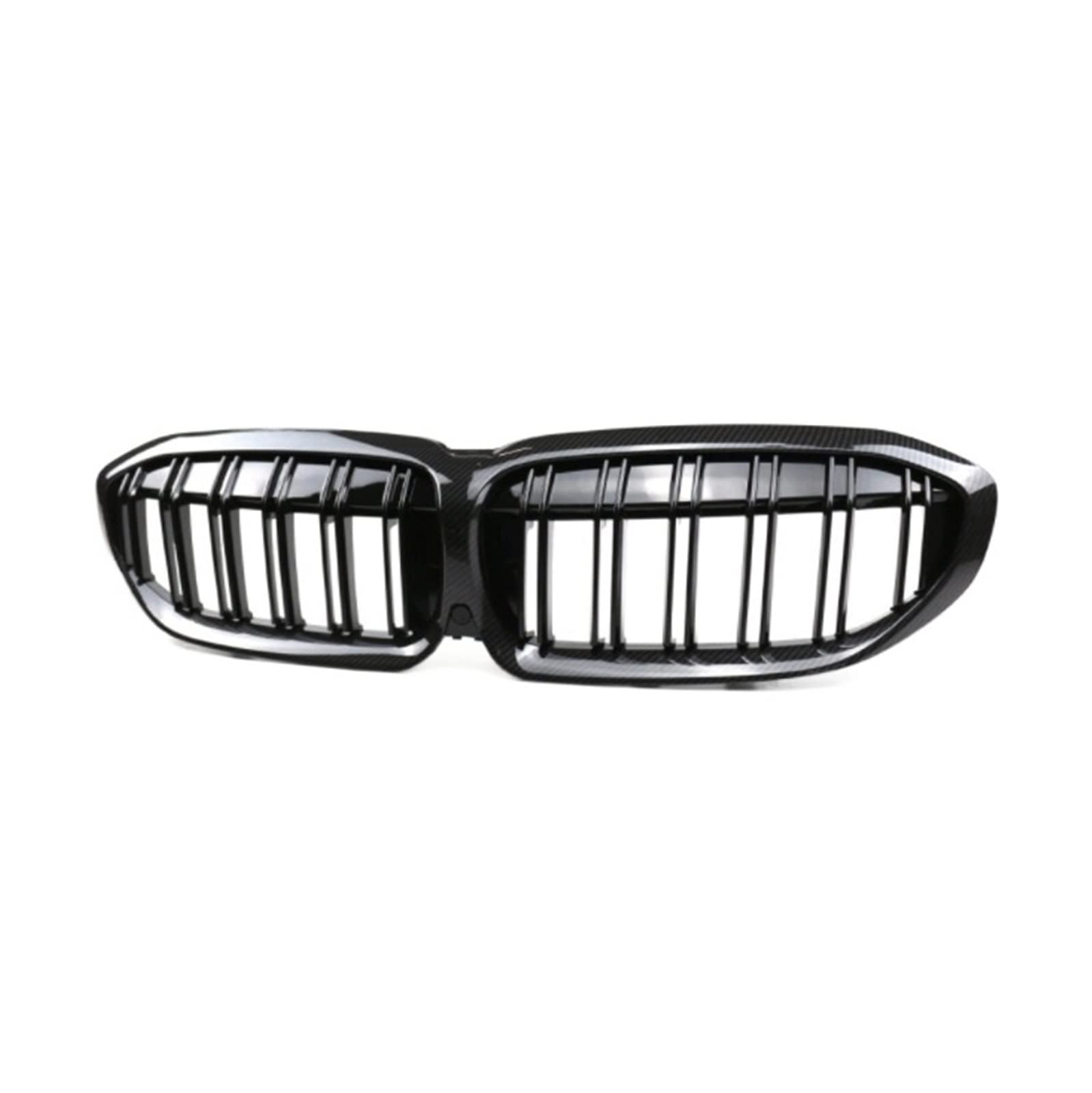 1 Paar LED-Frontgrills, kompatibel for BWM 3er-Serie G20G28 2020 2021 2022, glänzend schwarz, beleuchteter Grill, Ersatz-Racing-Frontstoßstangengrill(Carbon Pattern) von VEXRLUHS