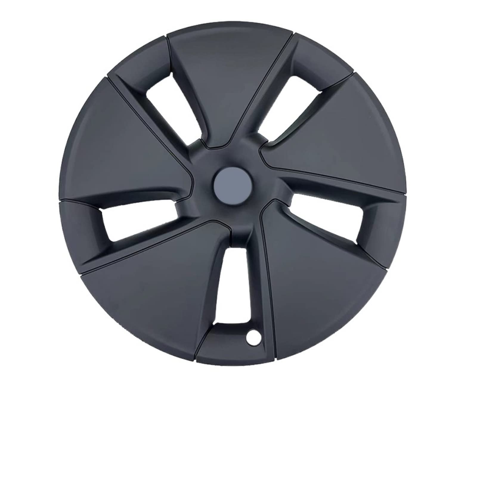 1 STÜCK Kompatibel for Tesla Modell 3 18 Zoll Radkappe Leistung Ersatz Radkappe Auto Radkappe Vollrandabdeckung Zubehör 2016-2022(Matte black) von VEXRLUHS