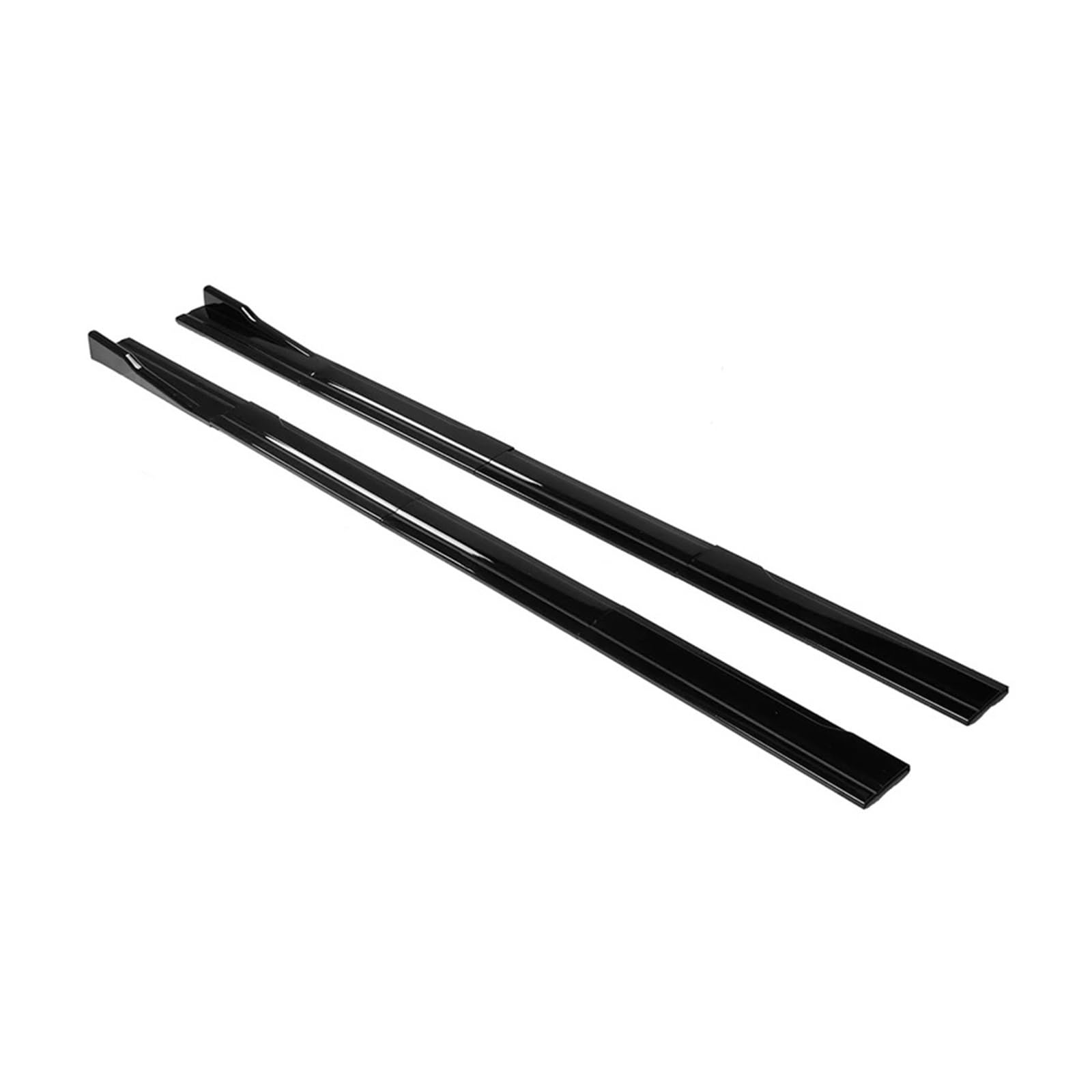 2,2 m Seitenschweller-Verlängerung, Rocker-Splitter, Diffusor, Winglet-Flügel, kompatibel mit LXUS IS250 IS350 ISF 2006–2013(Glossy Black) von VEXRLUHS