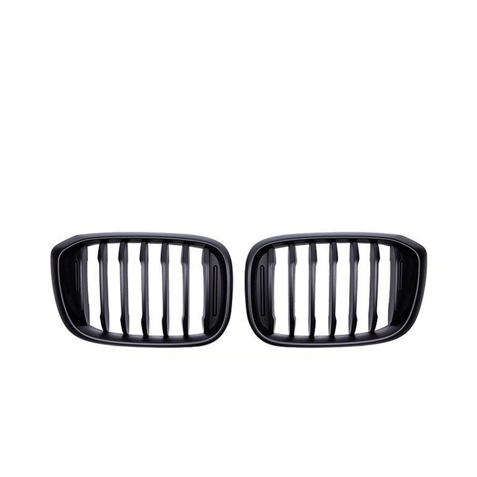 2PCS Eine Lamelle Grill Vorne Niere Gitter Kompatibel for BWM 3 4 X3 X4 G01 G02 G08 2018-2021 glänzend Matt Schwarz Racing Grills Auto Styling(Matte Black) von VEXRLUHS