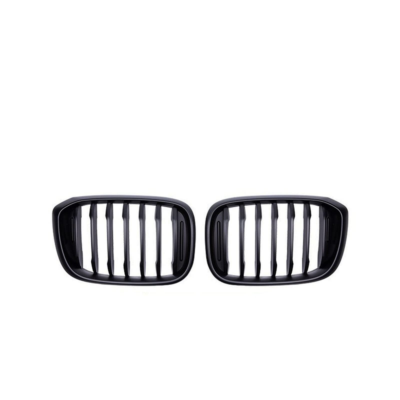 2PCS Eine Lamelle Grill Vorne Niere Gitter Kompatibel for BWM 3 4 X3 X4 G01 G02 G08 2018-2021 glänzend Matt Schwarz Racing Grills Auto Styling(Matte Black) von VEXRLUHS