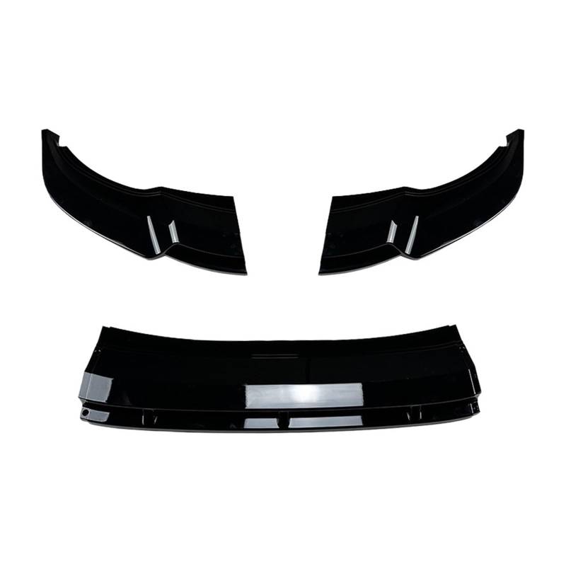 3-teiliges Auto-Frontstoßstangen-Diffusor-Spoiler-Splitter-ABS-Carbon-Look Kompatibel for V/W Tiguan Rline L 2021 2022 2023+ Umbausätze(Gloss Black) von VEXRLUHS