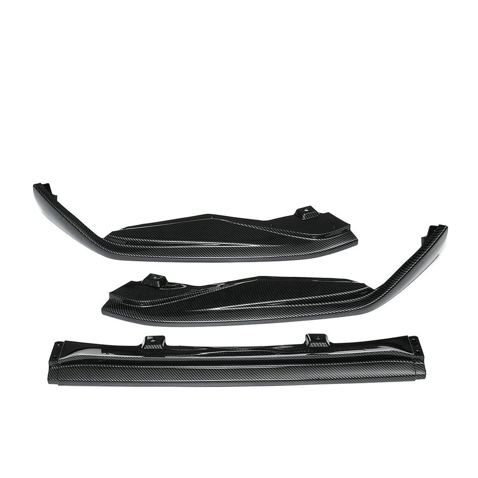 3-teiliges Auto-Frontstoßstangen-Splitter-Lippen-Body-Kit, Spoiler-Abdeckung, Zierleiste, kompatibel mit Lexus GS350 GS450 F Sport 4-türigem Modell 2013 2014 2015(Carbon look) von VEXRLUHS