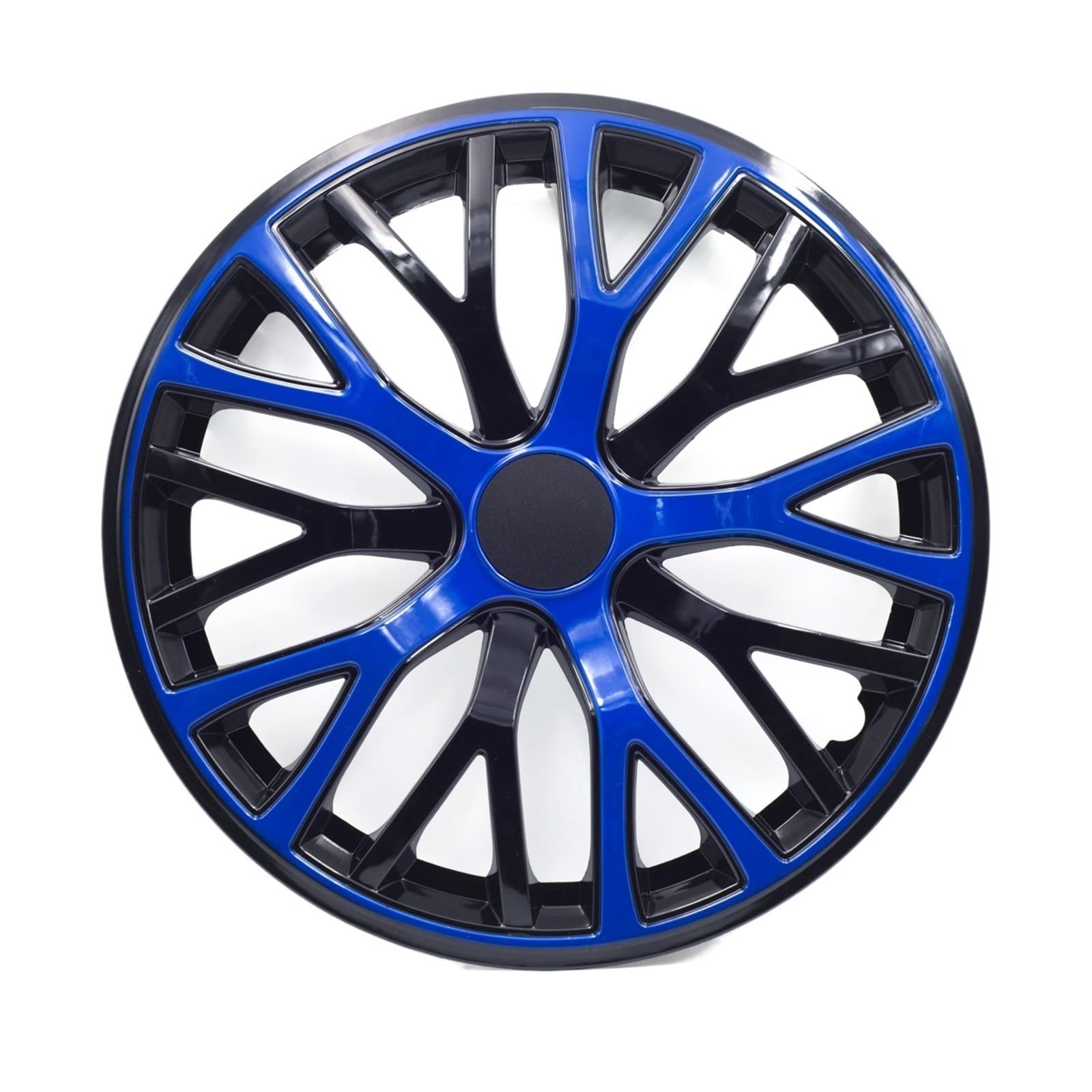 4 stück 360mm Autofelgen Radkappen for 13 Zoll Radkappen 5 Clips Auto Styling Reifen Center Covers Modifikation Zubehör Blau Rot(Blue) von VEXRLUHS