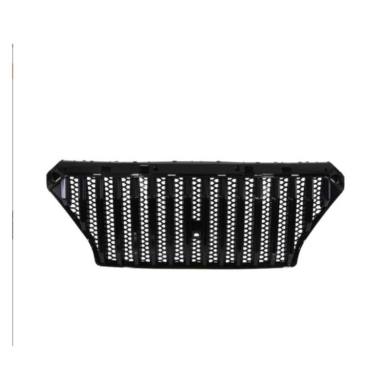 ABS Kühlergrill Kompatibel for Hyundai Santa Fe 2019 2020 Auto Vorne Racing Grille Santafe Schwarz Silber(Black) von VEXRLUHS