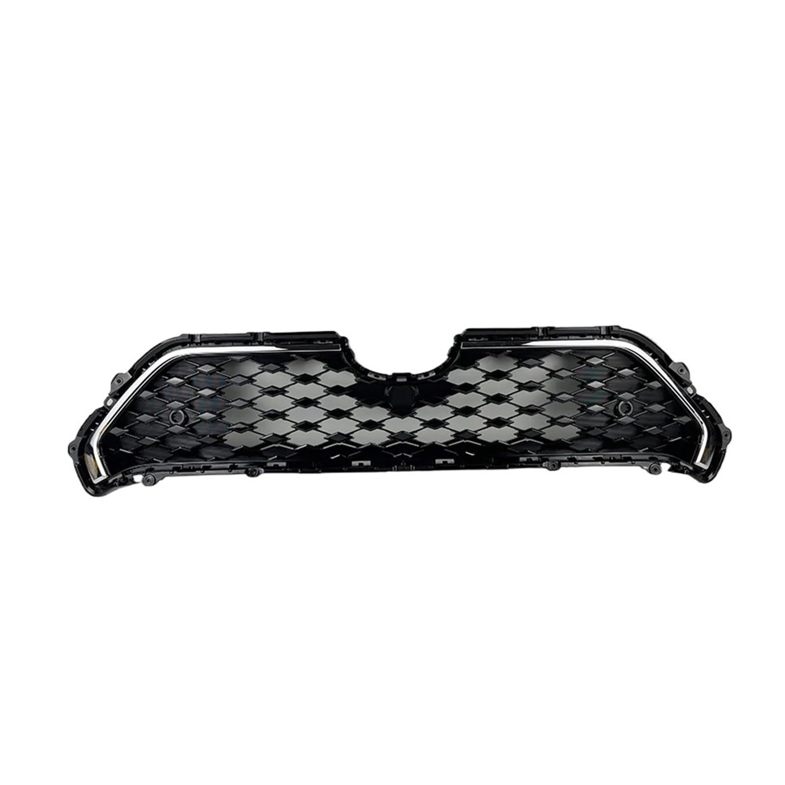 Auto-ABS-Kühlergrill Kompatibel for Toyota RAV4 2019 2020 2021 2022 Standardversion Autoteil ABS Schwarz Auto Front Upper Grille Ohne LED von VEXRLUHS