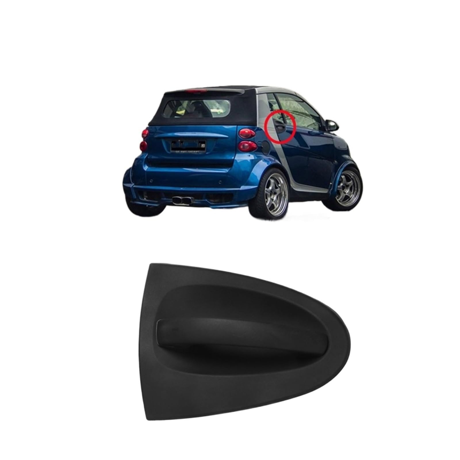 Auto Beifahrer Rechts Außentürgriff Kompatibel for Benz Smart 451 FORTWO 2008-2012 A4517200700 von VEXRLUHS