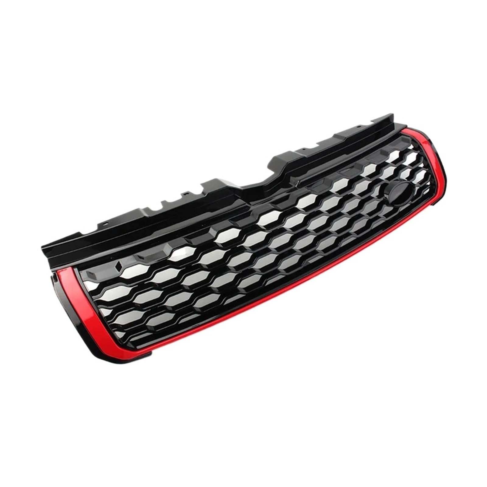 Auto-Front-Obergrill-Grill mit Logo, kompatibel for Land Rover Range Rover Evoque 2010 2011 2012 2013 2014 2015 2016 2017 2018(Red and black) von VEXRLUHS